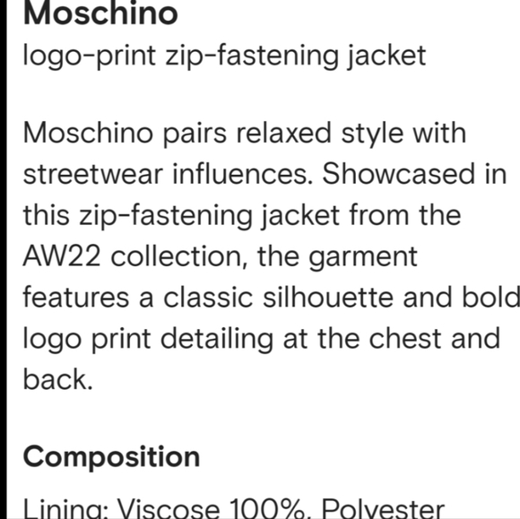 🇮🇹  Moschino Jacket 😍 - Picture 15 of 15
